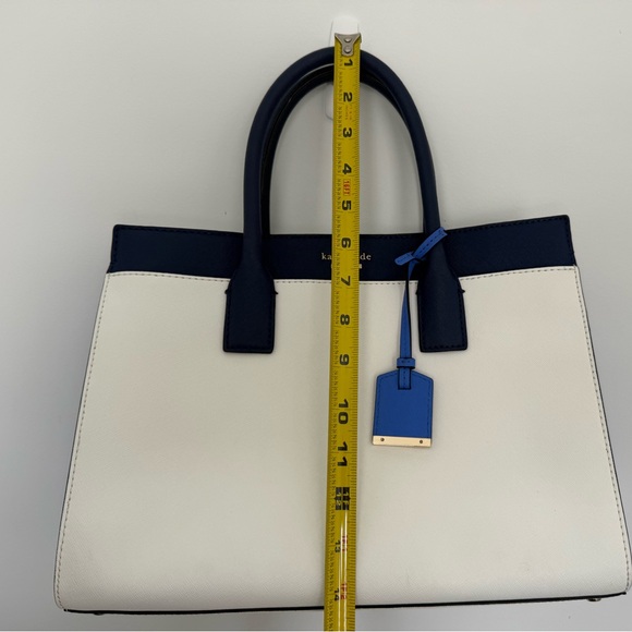 kate spade Cameron Street Candace Two-Tone Navy, White & Blue Satchel - Picture 2 of 15